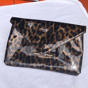 Cheetah print clutch